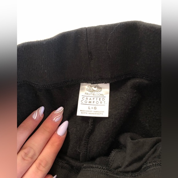 Fruit of the Loom Black Sweatpants - Picture 3 of 12